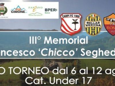 Dal 6 al 12 agosto a Fanano il 3° Memorial Francesco Seghedoni
