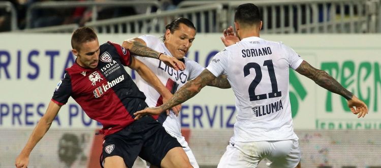 L'imprecisione e la sfortuna condannano il Bologna, alla Sardegna Arena vince il Cagliari 3-2