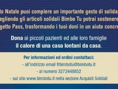 Per i tuoi regali di Natale scegli i prodotti solidali di Bimbo Tu!