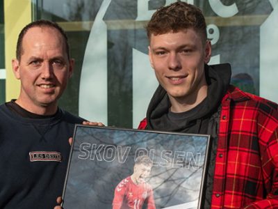 L'Assocalciatori danese ha eletto Andreas Skov Olsen 'talento maschile del 2019'