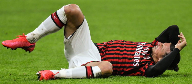 Ibrahimovic va k.o. in allenamento, si teme una brutta lesione al polpaccio