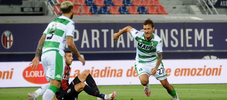 Sassuolo al top, Bologna in serata no: i neroverdi sbancano il Dall'Ara 2-1 con Berardi e Haraslin