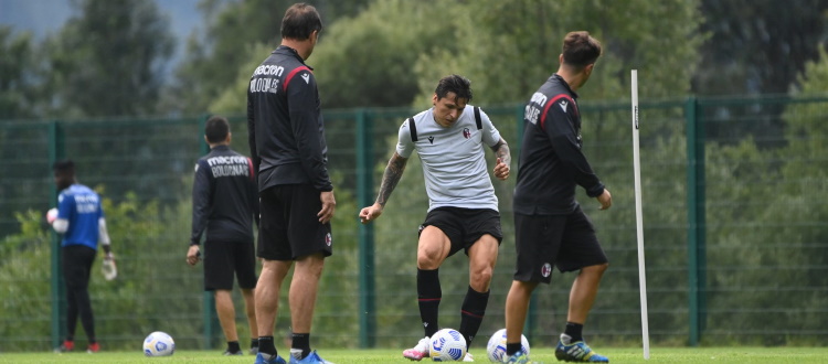 Prima partitella sul campo di Pinzolo, in luce Palacio, Santander e Skov Olsen