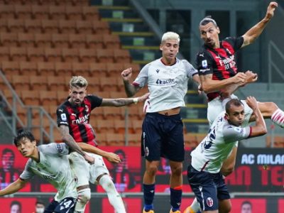 Milan più forte e più in forma, il Bologna fa quel che può: al Meazza 2-0 rossonero con doppietta di Ibrahimovic