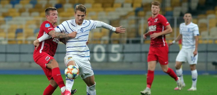 La Dinamo Kiev piega 2-0 l'AZ Alkmaar e accede agli spareggi di Champions League, 74 minuti per Supryaga