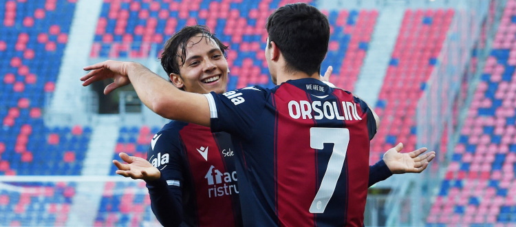 Primo tempo da sbadigli, poi Soriano sveglia il Bologna: 2-0 alla Reggina con Vignato e Orsolini, porta inviolata dopo 39 gare