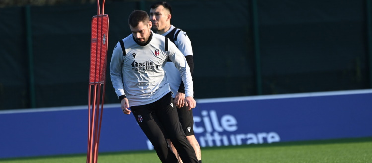 Tecnica sul campo e scarico in palestra a tre giorni da Sampdoria-Bologna, ancora incertezza sui giocatori recuperabili