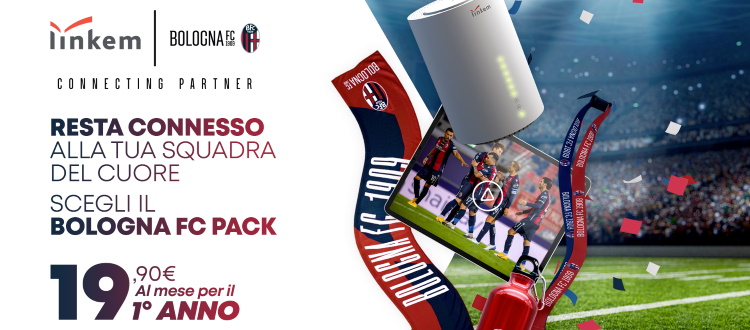 Linkem rinnova la partnership col Bologna e lancia il Bologna FC Pack