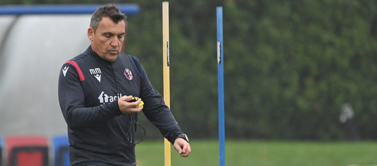 Lavoro in palestra per il Bologna, domani ultimo allenamento settimanale