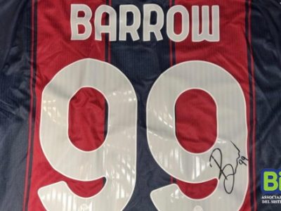 Si è conclusa l'asta su eBay per la maglia del Bologna di Barrow, l'intero ricavato devoluto a Bimbo Tu