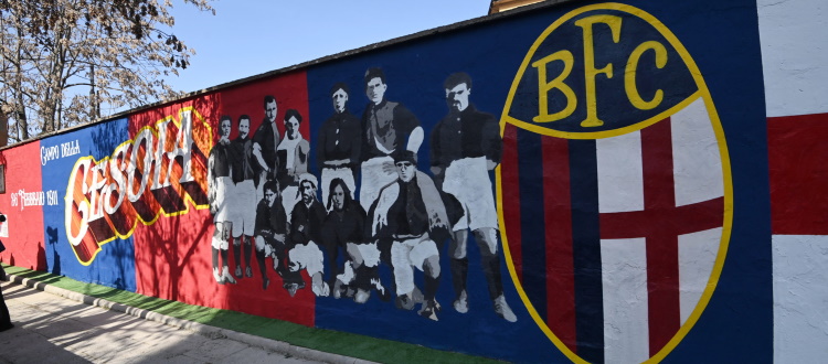 Inaugurato in via Paolo Fabbri il murale che rievoca lo storico Campo della Cesoia