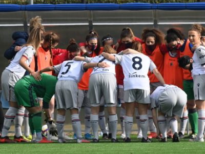 Quattro positive al COVID nel Bologna Femminile, rinviata la gara di domani contro l'Arezzo