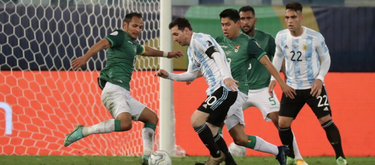 L'Argentina avanza alla grande in Coppa America: 4-1 alla Bolivia, spezzone di gara anche per Dominguez