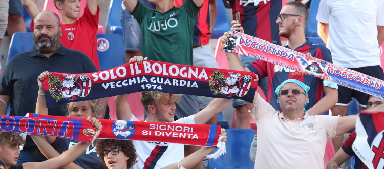 Superata quota 5.000 per Bologna-Salernitana, da domani vendita aperta a tutti. Biglietterie del Dall'Ara chiuse anche domenica