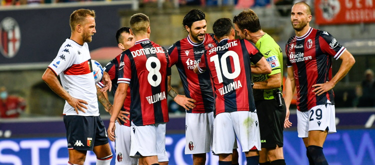 Il Bologna si butta via due volte, Fourneau fa il resto: pari e rimpianti al Dall'Ara, contro il Genoa è solo 2-2