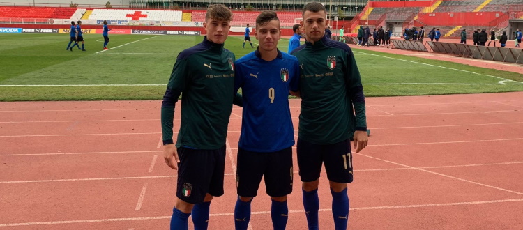 Minuti e ottime impressioni per i giovani rossoblù Raimondo, Stivanello e Motolese con l'Italia Under 18