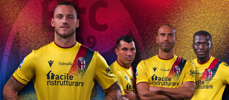 È gialla la terza maglia 2021/22 del Bologna. La mente va all'anno di Baggio e alle notti europee della stagione seguente