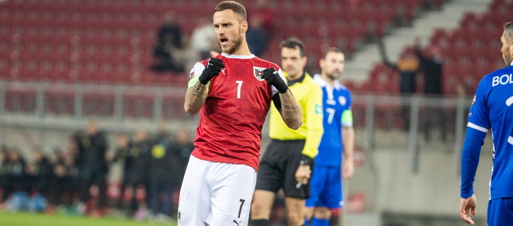 Doppietta di Arnautovic in Austria-Moldavia 4-1, 90 minuti per Skov Olsen con la Danimarca, stravince l'Italia Under 20 di Cangiano