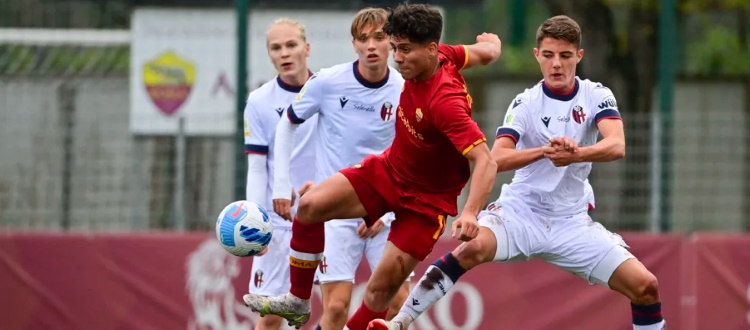 Bologna Primavera sconfitto 3-1 dalla capolista Roma. Vigiani: "Continuiamo a lavorare, la classifica non deve crearci ansie"