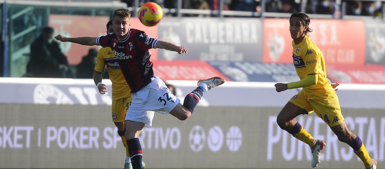 Medel blocca Vlahovic, gran gol sull'asse Svanberg-Barrow. Theate in affanno, Soriano e Sansone impalpabili, ingenuità pesante di Skorupski