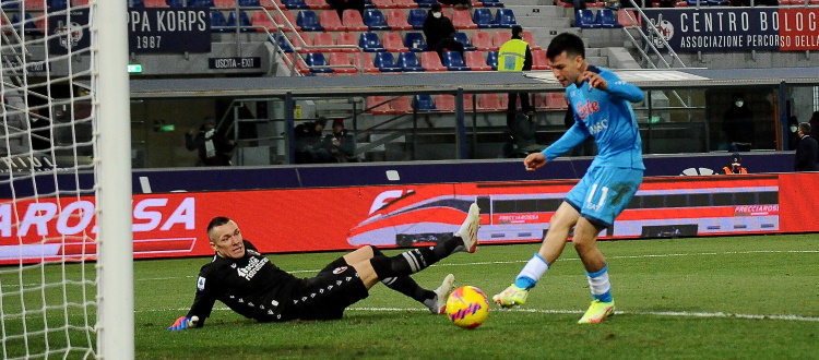 Tante attenuanti ma pochissimo Bologna: Napoli sul velluto al Dall'Ara, 2-0 nel segno di Lozano