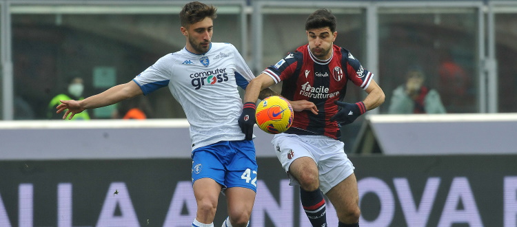 Il Bologna mette un mattoncino e ferma l'emorragia di sconfitte: match combattuto contro l'Empoli, alla fine è 0-0