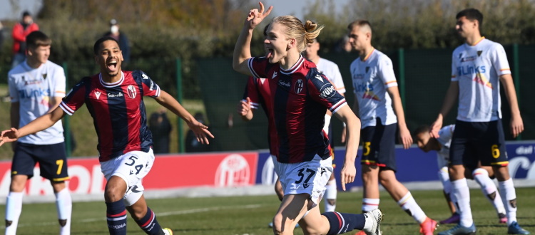 Paananen e Pagliuca castigano 2-0 il Lecce, Bologna Primavera finalmente fuori dalla zona rossa