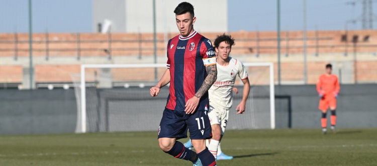 Troppo Milan per il Bologna Primavera, rossoblù travolti 5-2. Vigiani: "Spirito giusto, ma abbiamo concesso dei gol troppo facili"