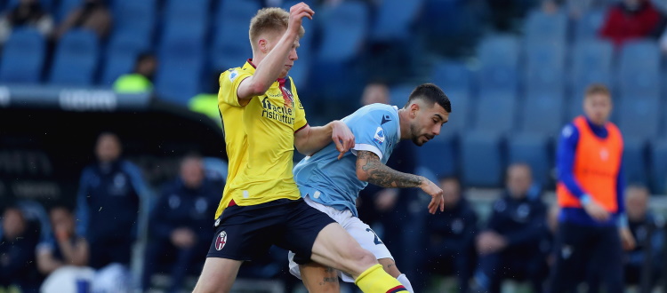 Bologna, tutto molto brutto rossoblù impalpabili, la Lazio passeggia 3-0 con Immobile e doppio Zaccagni