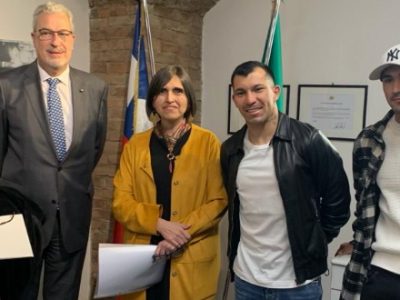 Medel e Rojas presenti all'inaugurazione del Consolato Onorario del Cile a Bologna