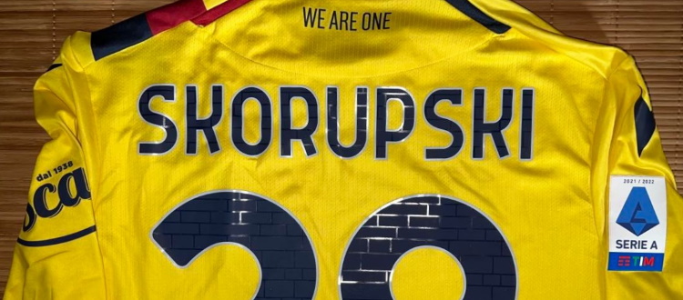 Si è conclusa l'asta su eBay per la maglia del Bologna di Skorupski, l'intero ricavato devoluto a Bimbo Tu