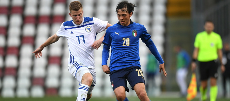 L'Italia Under 21 batte 1-0 la Bosnia e consolida il primato nel girone, per Vignato 86 minuti di buona qualità