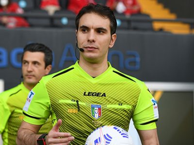 Bologna-Udinese sarà diretta da Santoro di Messina, addetti VAR Abbattista e Di Paolo