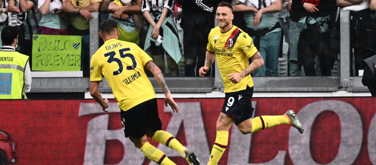 Un grande Bologna sfiora l'impresa allo Stadium: rossoblù avanti con Arnautovic, la Juventus fa 1-1 nel maxi recupero con Vlahovic