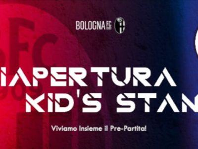 Lunedì sera al Dall'Ara riapre la Kid's Stand e tornano le attività per i piccoli tifosi rossoblù