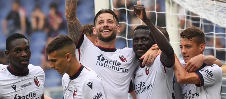 Il Bologna delle giovani speranze saluta il campionato vincendo a Marassi: Barrow torna al gol, Genoa piegato 1-0