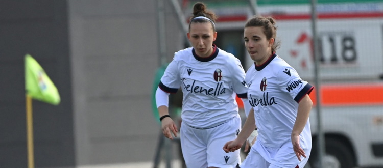 Bologna-Venezia, tra le donne va un po' meglio: bella prova delle rossoblù e rimonta da 0-2 a 2-2 con Marcanti e Sciarrone