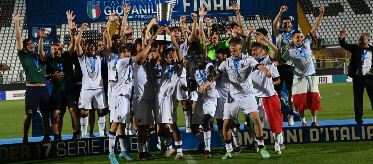 Il Bologna Under 17 è campione d'Italia! Ravaglioli e doppio Menegazzo, Inter sconfitta 3-2 in rimonta nella finale di Ascoli