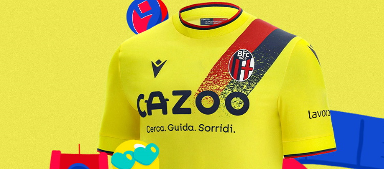 Bologna, la maglia gialla confermata anche per la stagione 2022/23. Il terzo kit già disponibile sullo store online