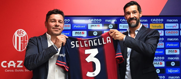 Selenella, terzo anno al fianco del Bologna e passaggio a back jersey partner. Winterling: "Adesso la nostra maglia vale 6 milioni"