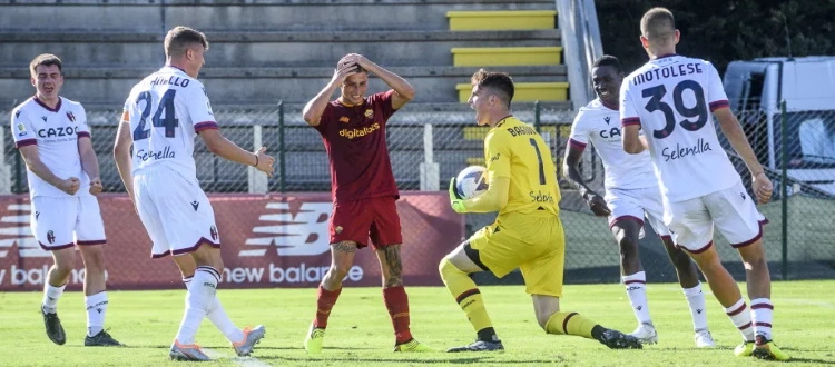 Altra grande vittoria del Bologna Primavera, 2-0 in casa della Roma: gol di Wallius e Anatriello, Bagnolini para un rigore