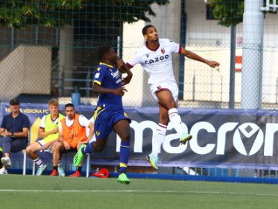 Il Bologna Primavera non riesce ad espugnare anche Verona: rossoblù avanti con Raimondo e ripresi da Cazzadori, 1-1