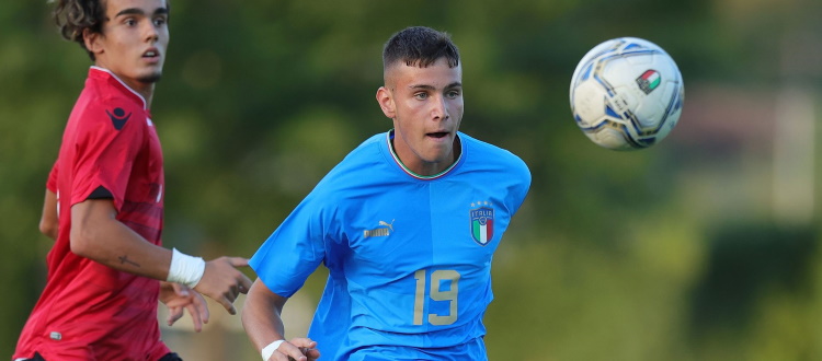 Gol di Raimondo nel 3-0 dell'Italia Under 19 all'Albania, impiegati anche Bagnolini e Stivanello