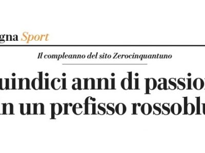 Oggi su Repubblica Bologna un articolo dedicato a Zerocinquantuno