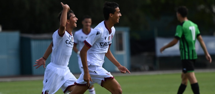 Il Bologna Under 17 campione d'Italia riparte con una vittoria: 4-2 al Sassuolo, doppiette di Gattor e Ravaglioli