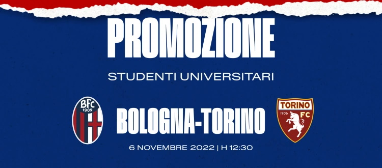 Promozione speciale per Bologna-Torino: studenti universitari dell'Alma Mater nei Distinti a 15 €