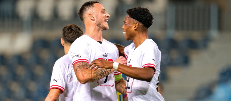 Nazionali rossoblù: Arnautovic in gol, Skorupski batte 1-0 Medel, minuti anche per Posch, Ferguson e Raimondo