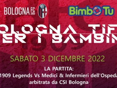 Il Bologna Legends si dà al calcetto: sabato al PalaSavena match di beneficenza per sostenere Bimbo Tu