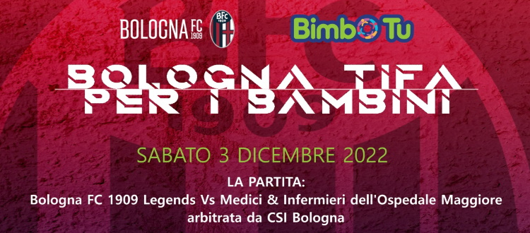 Il Bologna Legends si dà al calcetto: sabato al PalaSavena match di beneficenza per sostenere Bimbo Tu