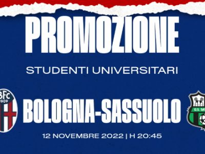 Promozione speciale per Bologna-Sassuolo: studenti universitari dell'Alma Mater nei Distinti a 15 €